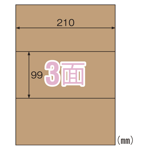 【ヒサゴ】クラフト紙ラベル　ダークブラウン　ダンボール用 ２０枚/OPD3031