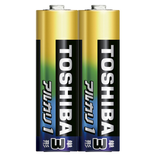 【東芝】アルカリ乾電池　アルカリ１　単3形　シュリンクパック　ＬＲ６ＡＮ　２ＫＰ ２本/LR6AN 2KP