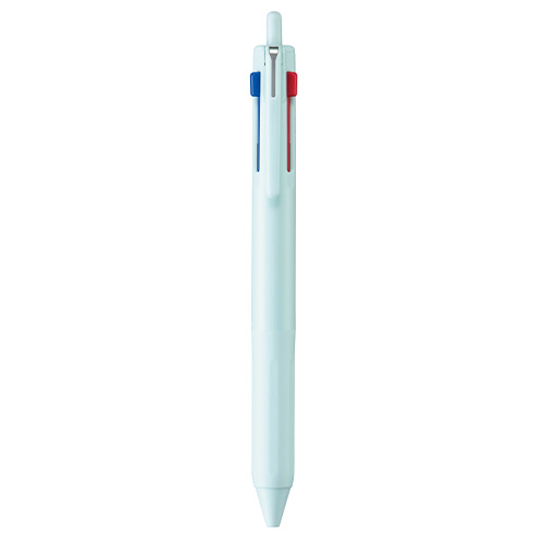 【三菱鉛筆】ジェットストリーム　３色ボールペン０．５（黒・赤・青）（アイスブルー） １本/SXE350705.32