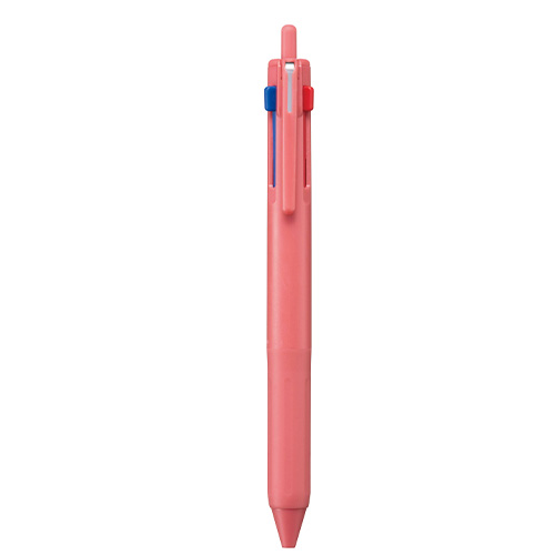 【三菱鉛筆】ジェットストリーム　３色ボールペン０．５（黒・赤・青）（ベリーピンク） １本/SXE350705.35