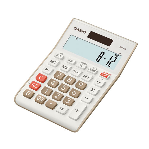 【カシオ】余り計算電卓 １台/MP-12R-BE-N