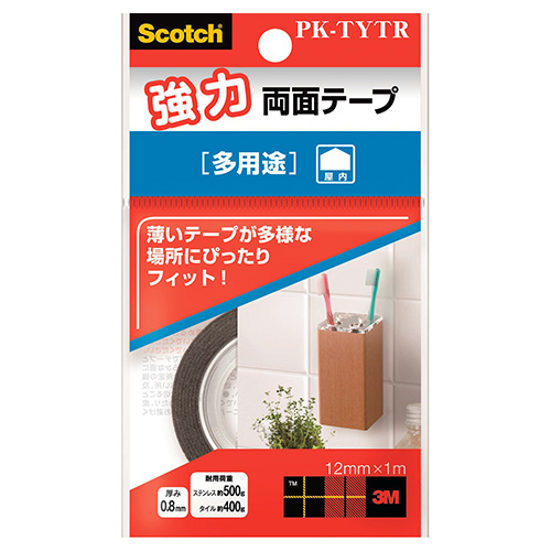 【スリーエム】スコッチ（Ｒ）　超強力・強力両面テープ　３Ｍ １巻/PK-TYTR