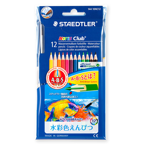 【ステッドラー】ノリスクラブ水彩色鉛筆　セリース仕様　１２色/14410NC12P