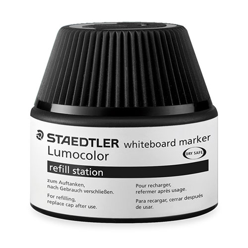 【ステッドラー】ルモカラー　ホワイトボードマーカー（補充インク）　３５１用（ブラック）/488 51-9