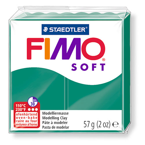 【ステッドラー】フィモ　ソフト　オーブン粘土（エメラルド） 1個/8020-56