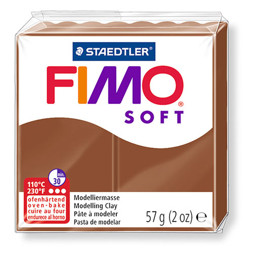 【ステッドラー】フィモ　ソフト　オーブン粘土（キャラメル） 1個/8020-7