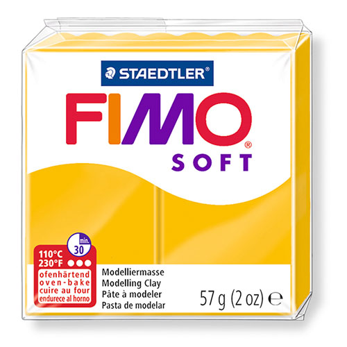 【ステッドラー】フィモ　ソフト　オーブン粘土（サンフラワー） 1個/8020-16