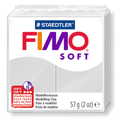 【ステッドラー】フィモ　ソフト　オーブン粘土（ドルフィングレー） 1個/8020-80