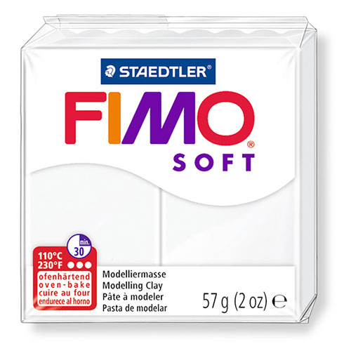 【ステッドラー】フィモ　ソフト　オーブン粘土（ホワイト） 1個/8020-0