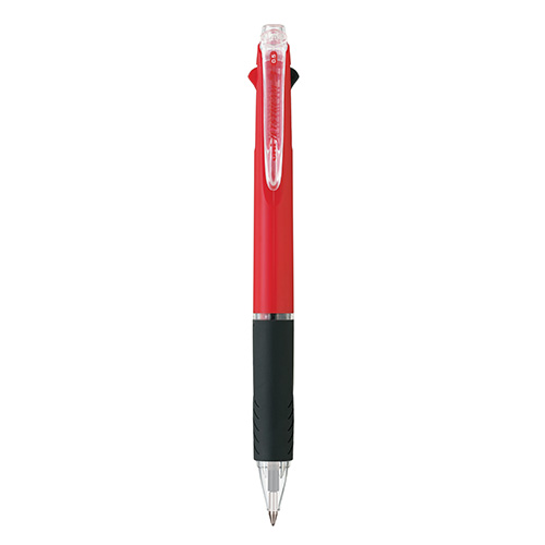 【三菱鉛筆】ジェットストリーム　３色ボールペン０．５（黒・赤・青）（本体色：赤） １本/SXE340005.15