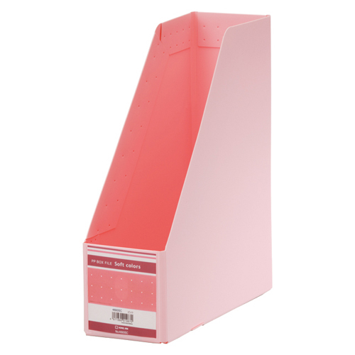 【キングジム】ＰＰボックスファイル（ソフトカラーズ）　タテ型　ピンク（ピンク） １冊/4693SCヒン
