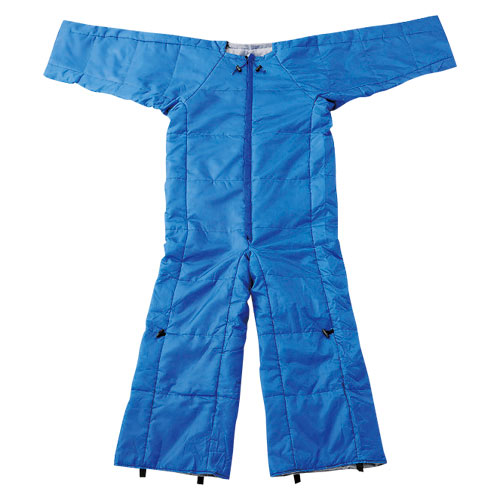 【キングジム】着る布団＆エアーマット フリーサイズ 男女兼用 防災　避難　毛布　簡易（青） １個/BFT-001