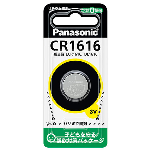 【パナソニック】コイン型リチウム電池 １個/CR1616P