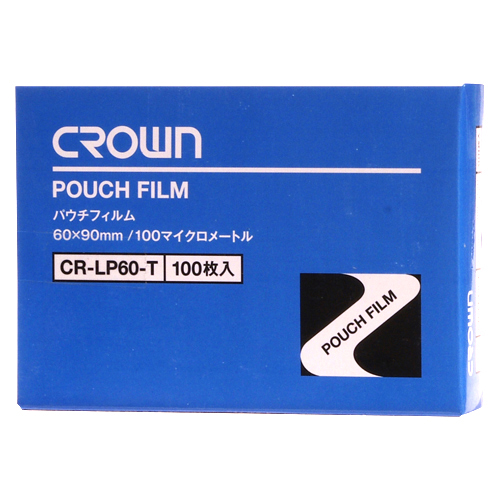 【クラウン】パウチフィルム　１００枚入　規格：一般カード用 １００枚/CR-LP60-T