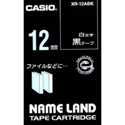 ネームランド用テープカートリッジ　白文字テープ　８・・・