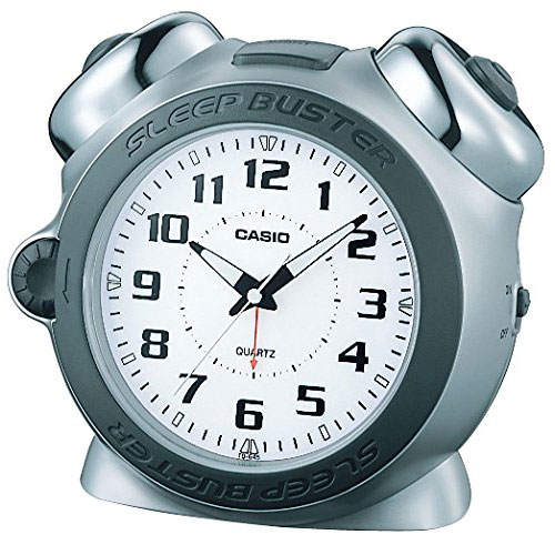 【カシオ】目覚し時計（シルバー） １個/TQ-645S-8JF