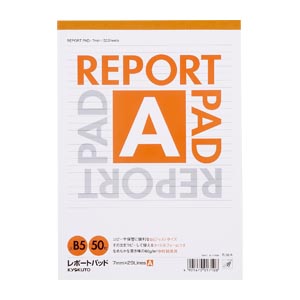 【日本ノート】レポートパッド　５０枚　７ｍｍ罫 １冊/R50A