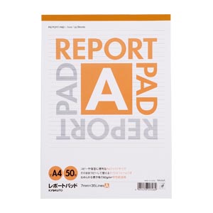 レポートパッド　７ｍｍ罫　Ａ４判