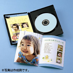 【サンワサプライ】インクジェットＤＶＤトールケースインデックスカード　サイズ：Ａ４（２１０×２９７ｍｍ） １パック/JP-DVD7