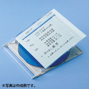 【サンワサプライ】手書き用インデックスカード　サイズ：１２０×１２０ｍｍ　サイズ：１２０×１２０ｍｍ（ブルー） １パック/JP-IND6BL