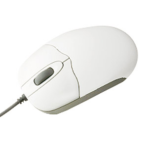【サンワサプライ】光学式マウス　サイズ：Ｗ５８×Ｄ１０５×Ｈ３２ｍｍ（ライトグレー） １個/MA-85HU