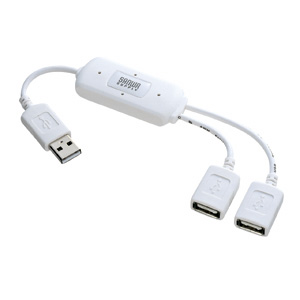 【サンワサプライ】ＵＳＢ２．０ハブ　２ポート（ホワイト） １個/USB-HUB228WH