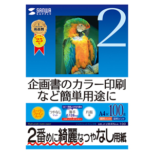 【サンワサプライ】インクジェットスーパーファイン用紙　A4 １００枚/JP-EM4NA4-100