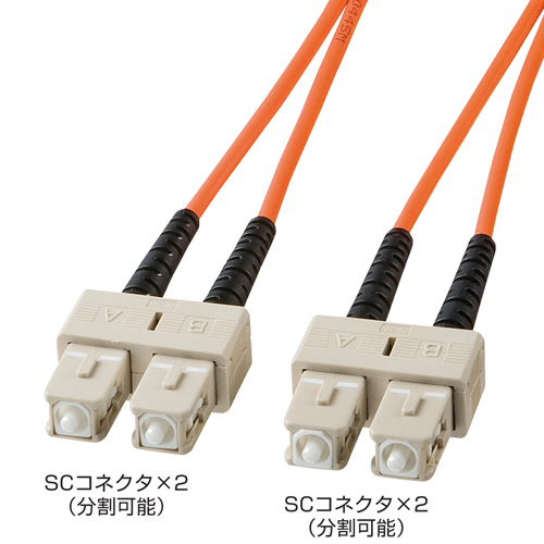【サンワサプライ】光ファイバケーブル １本/HKB-SCSC6-15L