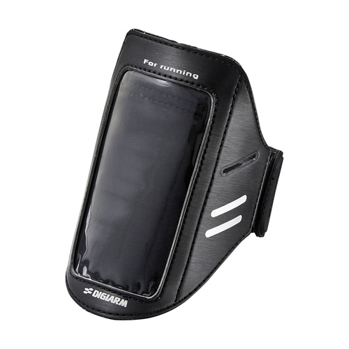 【サンワサプライ】アームバンドスポーツケース　（Ｍサイズ）（ブラック） １個/PDA-MP3C12BK