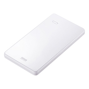 【サンワサプライ】スマートフォン・タブレット用モバイルバッテリー　（ホワイト） １個/BTL-RDC7W