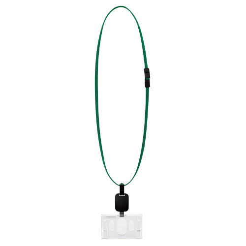 【コクヨ】吊り下げ名札セット（リール式・ハードケース）〈アイドプラス〉（緑） １セット/ナフ-R280G