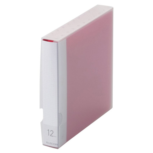 【エレコム】ＣＤ／ＤＶＤ／Ｂｌｕ－ｒａｙ対応ファイルケース　１２枚収納　ピンク（ピンク） １個/CCD-FB12PN