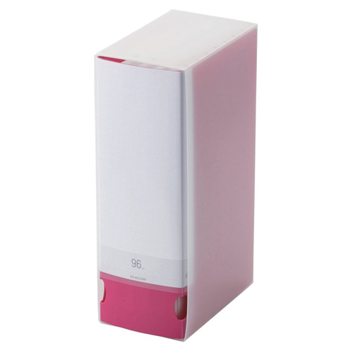 【エレコム】ＣＤ／ＤＶＤ／Ｂｌｕ－ｒａｙ対応ファイルケース　９６枚収納　ピンク（ピンク） １個/CCD-FB96PN