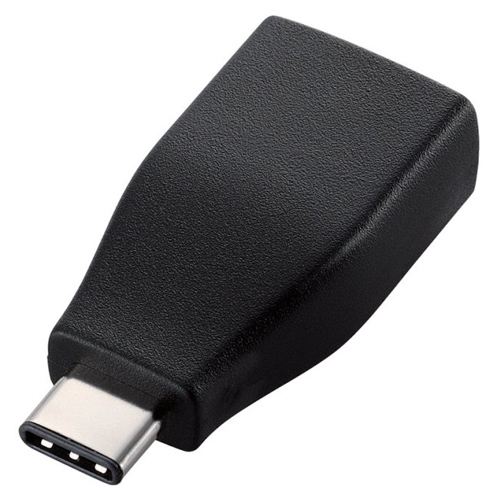 【エレコム】ＵＳＢ　Ｔｙｐｅ－Ｃ変換　アダプタ　ブラック（ブラック） １個/USB3-AFCMADBK