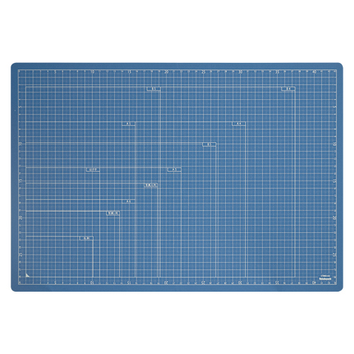 【ナカバヤシ】折りたたみカッティングマット　Ａ３（ブルー） １枚/CTMO-A3