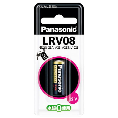 【パナソニック】パナソニックアルカリ電池（１２Ｖ） １本/LR-V08/1BP