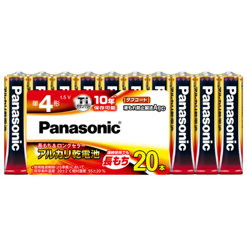 【パナソニック】パナソニックアルカリ乾電池　単４　２０個 １本/LR03XJ/20SW