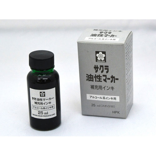 【サクラクレパス】油性マーカー補充用インキ　２５ｍｌ（みどり） １個/HPK#29