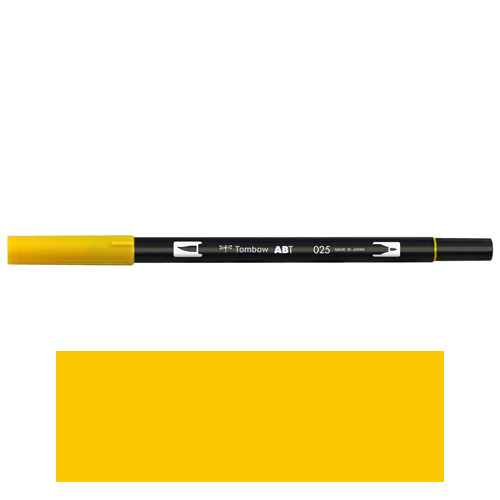 【トンボ鉛筆】ＡＢＴ　デュアルブラッシュペン　水彩　マーカー　カラーペン　ツインタイプ　DUALBRUSH　単色（ライトオレンジ） １本/AB-T025
