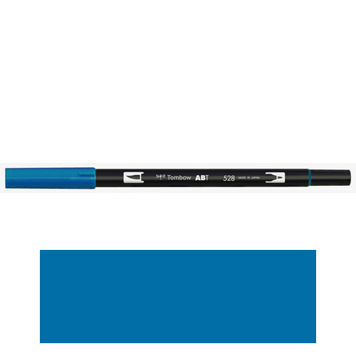 【トンボ鉛筆】ＡＢＴ　デュアルブラッシュペン　水彩　マーカー　カラーペン　ツインタイプ　DUALBRUSH　単色（ネイビーブルー） １本/AB-T528