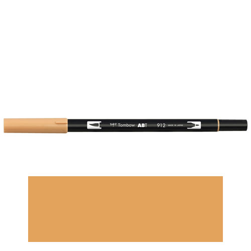 【トンボ鉛筆】ＡＢＴ　デュアルブラッシュペン　水彩　マーカー　カラーペン　ツインタイプ　DUALBRUSH　単色（ペールチェリー） １本/AB-T912