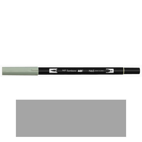 【トンボ鉛筆】ＡＢＴ　デュアルブラッシュペン　水彩　マーカー　カラーペン　ツインタイプ　DUALBRUSH　単色（クールグレー5） １本/AB-TN65