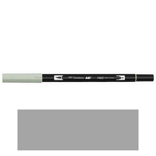 【トンボ鉛筆】ＡＢＴ　デュアルブラッシュペン　水彩　マーカー　カラーペン　ツインタイプ　DUALBRUSH　単色（クールグレー3） １本/AB-TN75