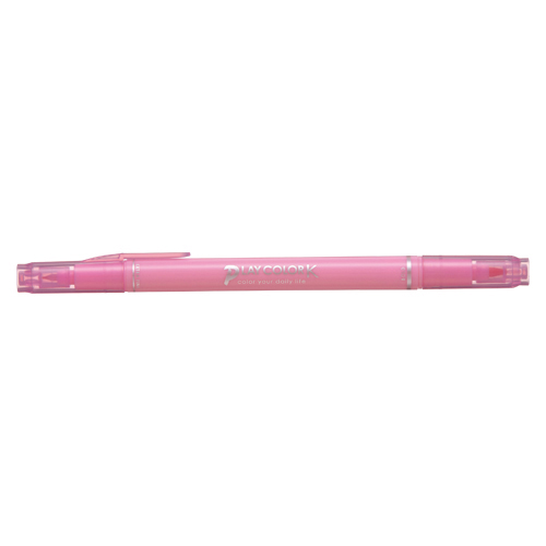 【トンボ鉛筆】水性サインペン　プレイカラーＫ　ツインタイプ　0.3＋0.8ｍｍ　さくらいろ １本/WS-PK58