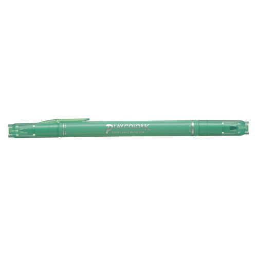 【トンボ鉛筆】水性サインペン　プレイカラーＫ　ツインタイプ　0.3＋0.8ｍｍ　ミントグリーン １本/WS-PK86