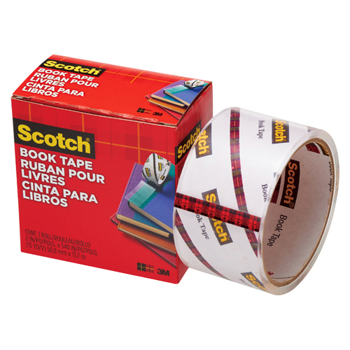 【スリーエム】スコッチ（Ｒ）　透明ブックテープ　書籍補修補強用テープ　３Ｍ　サイズ：幅５０．８ｍｍ×長１３．７ｍ １巻/845 50