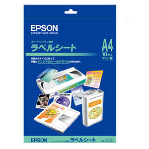 【エプソン】スーパーファイン専用ラベルシート １個/MJA4SP5