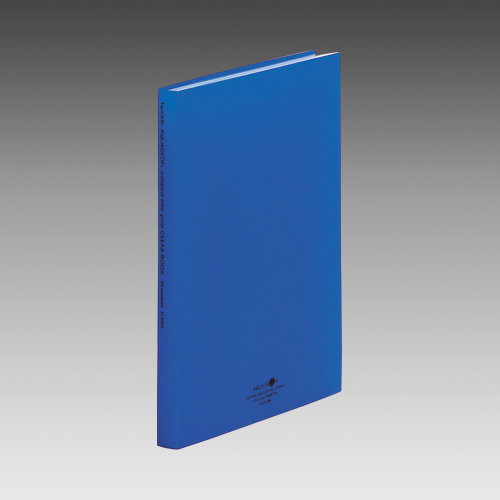 【リヒトラブ】ＡＱＵＡ　ＤＲＯＰｓ　クリヤーブック　Ａ４判タテ型　４０ポケット（藍） １冊/N-5001-11