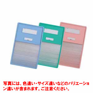 【リヒトラブ】カードインデックス　Ａ４　２１ポケット（グリーン）/HC112C-3