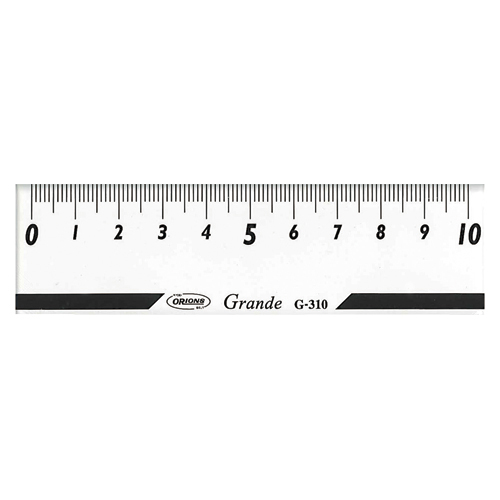 【共栄プラスチック】グランデ直線定規　１０ｃｍ（クリアーマット） １本/G-310